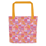 Geo Florals Pink - All-Over Print Tote Bag