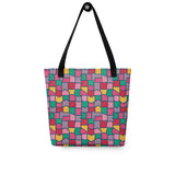Color Pieces Pattern - All-Over Print Tote Bag
