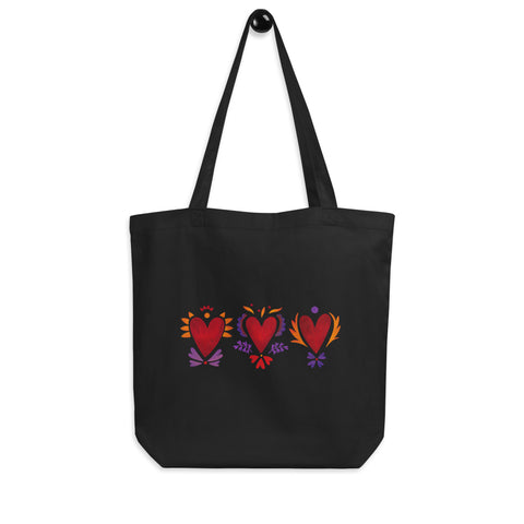 Tripple Burning Heart - Eco Tote Bag