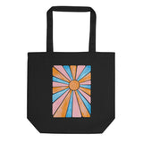 Retro Rainbow Sun - Eco Tote Bag