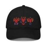 Triple Burning Heart - Organic Baseball Hat