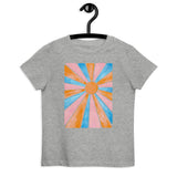 Retro Rainbow Sun - Kids Organic Cotton T-Shirt