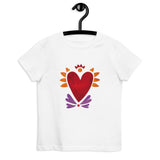 Flaming Heart - Kids Organic Cotton T-Shirt