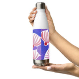 Pink Flowers - Stainless Steel Water Bottle