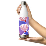 Pink Flowers - Stainless Steel Water Bottle
