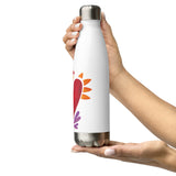 Flaming Heart - Stainless Steel Water Bottle