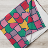 Color Pieces Pattern - Throw Blanket