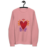 Flaming Heart - Unisex Eco Sweatshirt