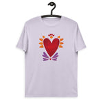 Flaming Heart - Unisex Organic Cotton T-Shirt