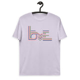 Love Stripes Pastel - Unisex Organic Cotton T-Shirt