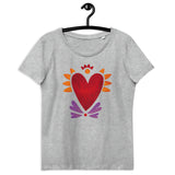 Flaming Heart - Women's Fitted Eco Tee